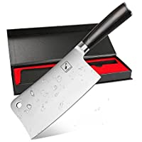 Imarku Profesional Cuchillo de Carnicero- 7 Pulgadas de Acero Inoxidable Cuchillo Para